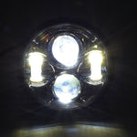 VisionPRO 8600C Series 5 3/4" Chrome LED Projection Daymaker Headlight for Harley Sportster, Dyna and Other Models