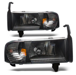 Winjet® - Black Euro Headlights