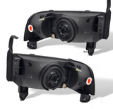 Winjet® - Black Euro Headlights